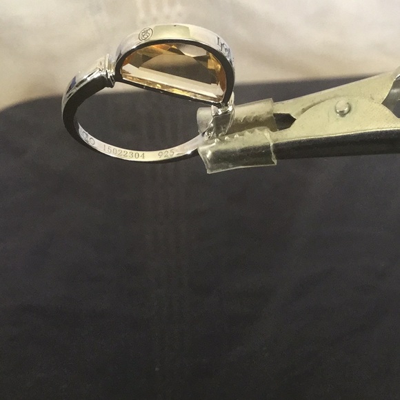 .Vtg .925SterlingSilver LoLo&Co.Citrine Ring Size 7.75 - Picture 5 of 8